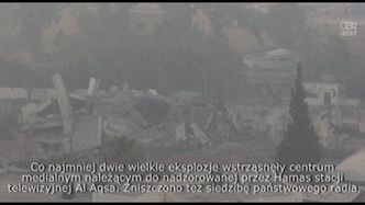 Izrael zaatakował symbole władzy Hamasu w Gazie