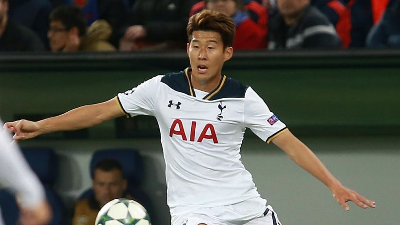 Heung Min-Son w barwach Tottenhamu Hotspur