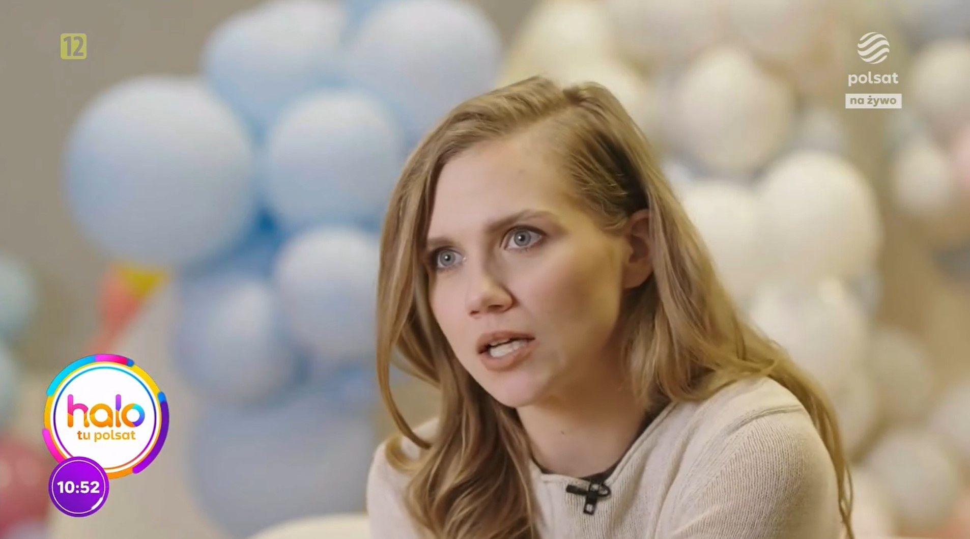 Agnieszka Kaczorowska w programie "Halo tu Polsat"