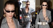 Bella Hadid prowokuje włoskich fotografów ściśniętym biustem