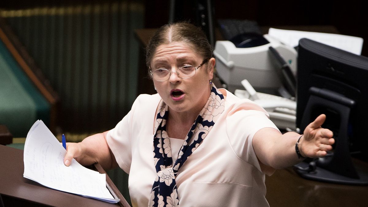 Krystyna Pawłowicz skrytykowała Zbigniewa Ziobrę za sugestię ujawniania oświadczeń majątkowych sędziów TK
