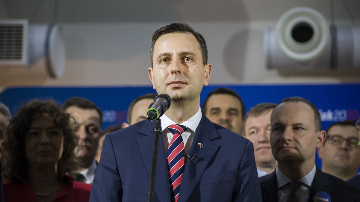 WARSAW, MAZOWIECKIE, POLAND - 2020/02/14: Wladyslaw Kosiniak-Kamysz speaking during the inauguration.The official presidential campaign inauguration of the chairman of the Polish People's Party (PSL), Wladyslaw Kosiniak-Kamysz took place in Warsaw. Kosiniak-Kamysz is perceived as one of the two most dangerous rivals of Andrzej Duda, who will run for the re-elections on May 10, 2020. Kosiniak's presidential campaign slogan will be "Hope for Poland" (Nadzieja dla Polski). (Photo by Attila Husejnow/SOPA Images/LightRocket via Getty Images)