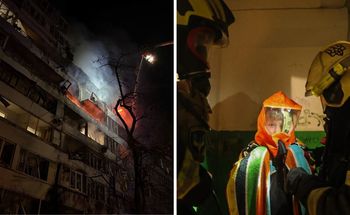 Noc pożarów i eksplozji. Ukraina odpowiedziała na atak Rosji