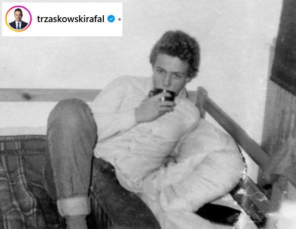 Rafał Trzaskowski w wieku 17 lat