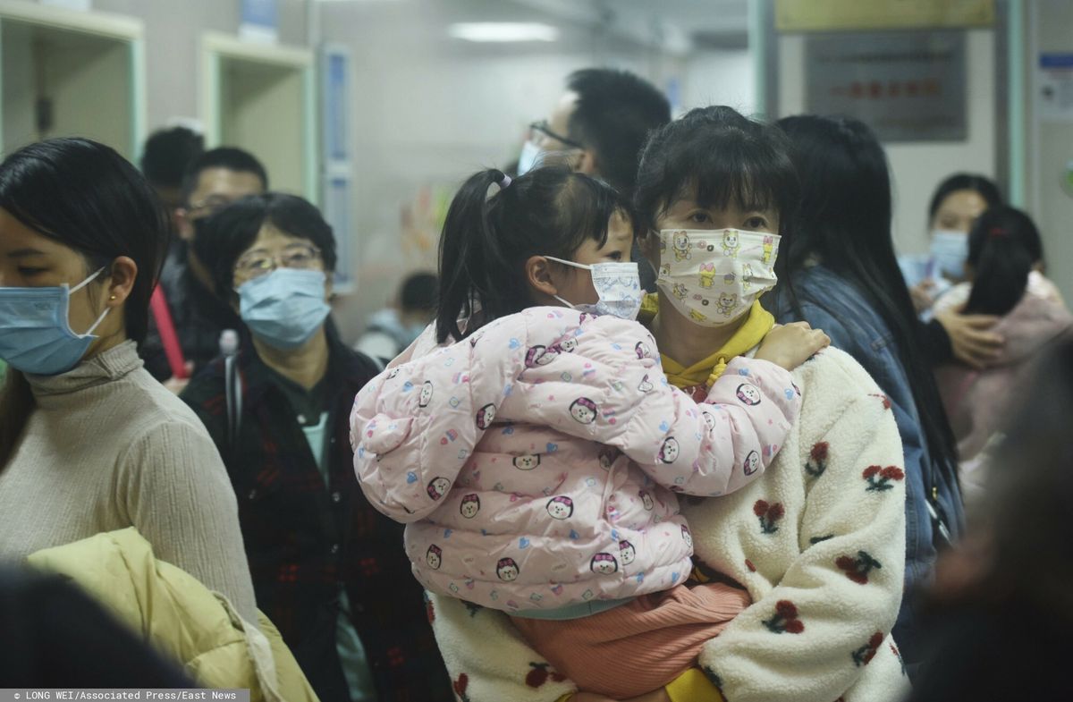 Pacjenci w szpitalu w Chinach