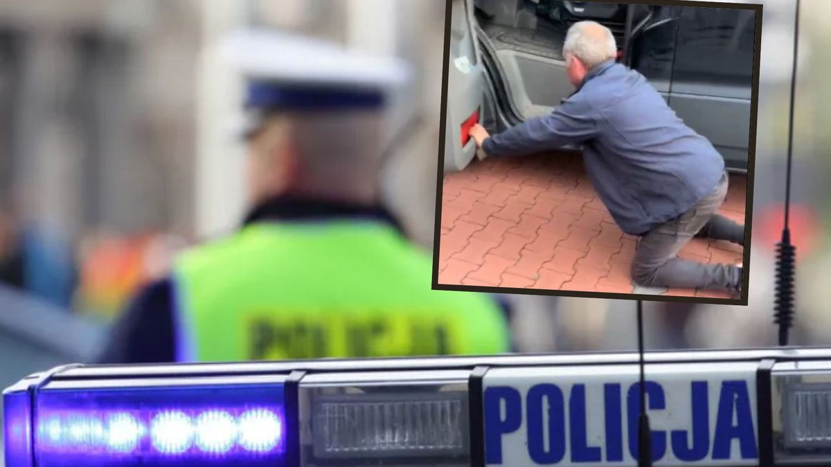 Pijany mężczyzna chciał wczołgać się za kierownicę. Interweniowa