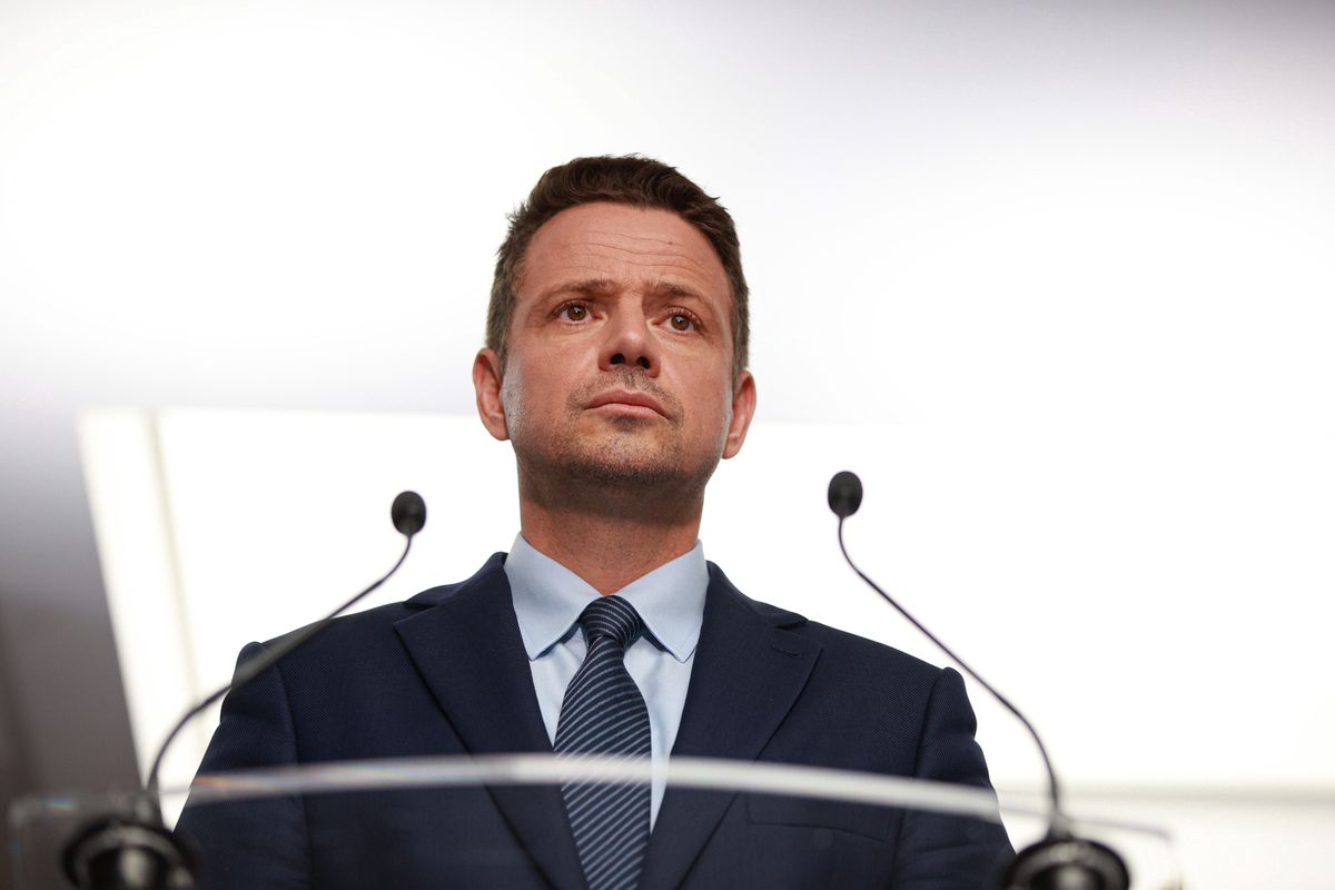 Warszawa, 22.06.2020. Wybory prezydenckie 2020. Prezydent Warszawy, kandydat KO w wyborach prezydenckich Rafał Trzaskowski