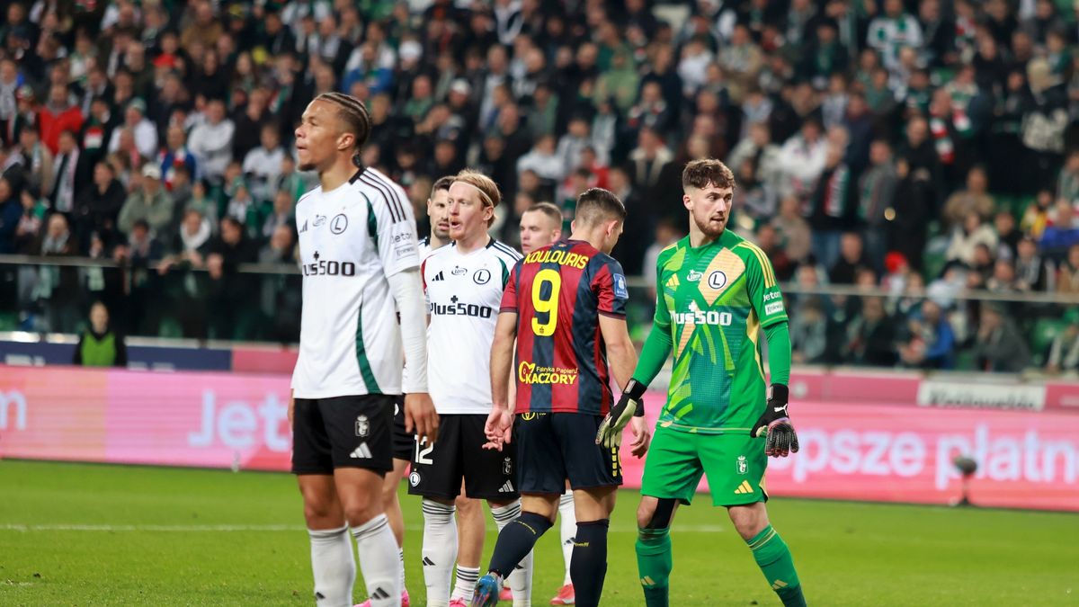 WP SportoweFakty / Mateusz Czarnecki / Piłkarze Legii w meczu z Pogonią