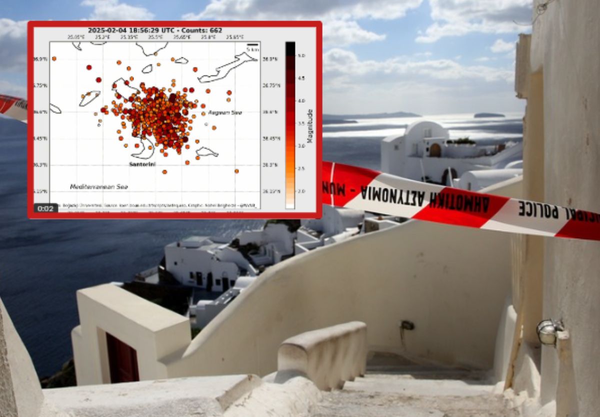 Na Santorini zatrzęsła się ziemia. 19 wstrząsów przekroczyło magnitudę 4