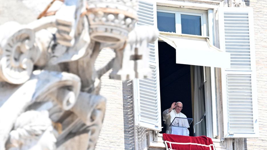 Pope Francis leads his Sunday Angelus prayer
CLAUDIO PERI