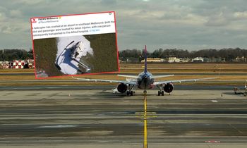 Chwile grozy tuż po starcie. Helikopter runął na ziemię