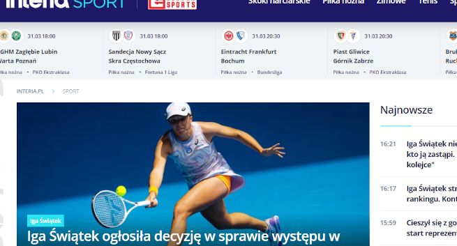 Dziennikarz sportowy zwolniony z Interii. Chodzi o skandaliczny wpis na Twitterze