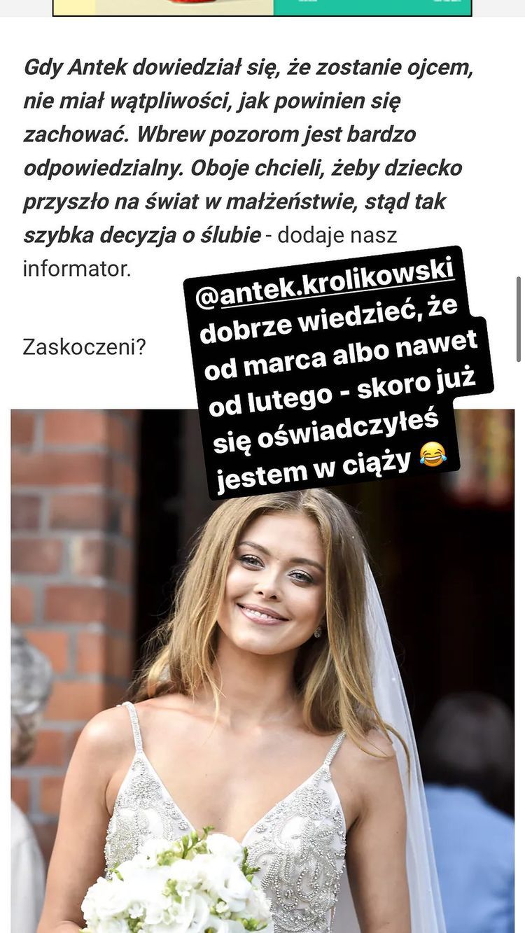 Joanna Opozda komentuje rzekomą ciążę