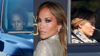 Jennifer Lopez bez grama makijażu przyuważona podczas przejażdżki samochodem