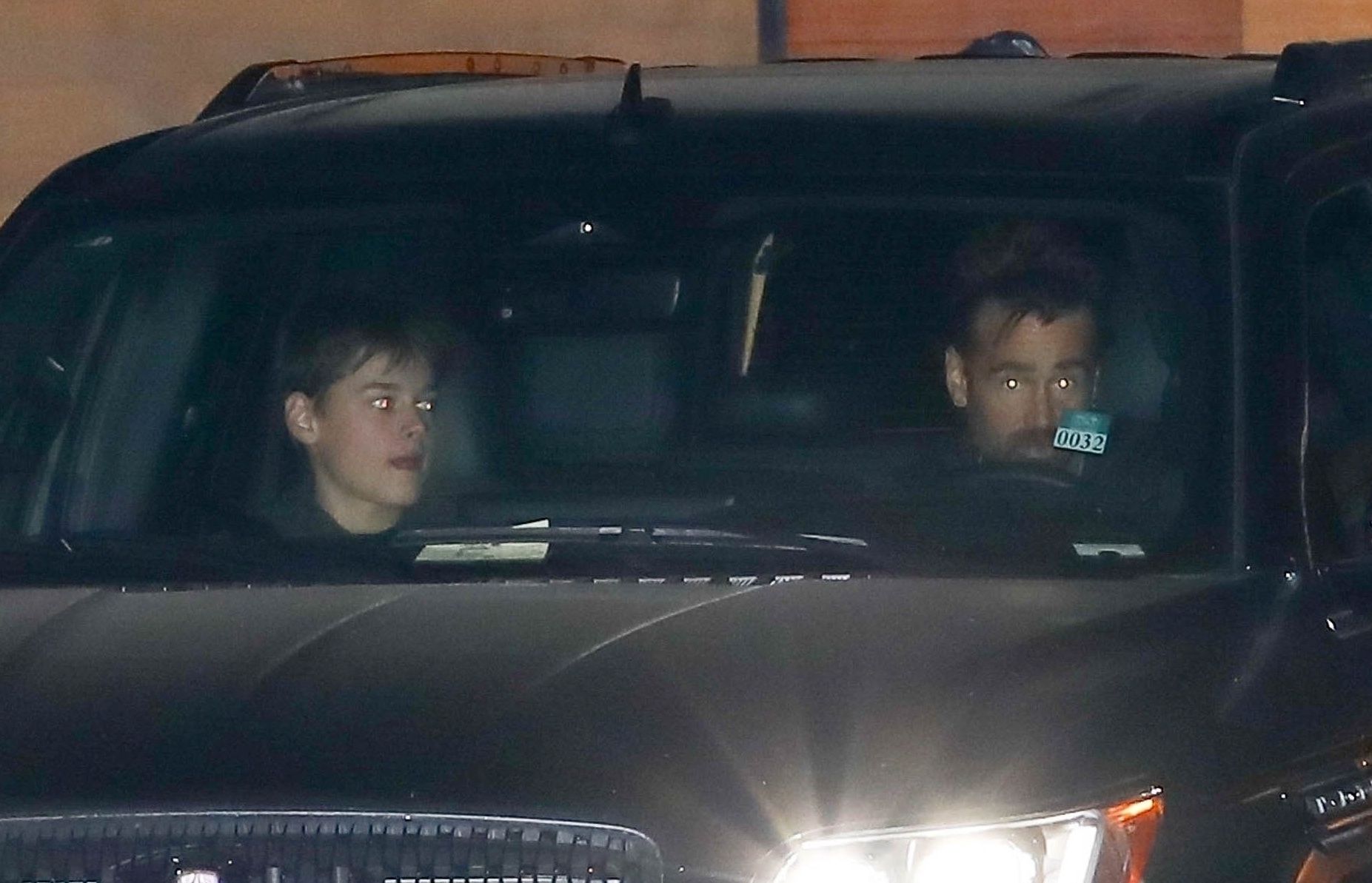 Colin Farrell z Henrym Tadeuszem na kolacji