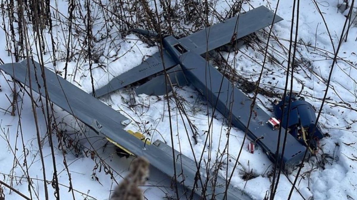 Dron Rosjan znaleziony w Ukrainie