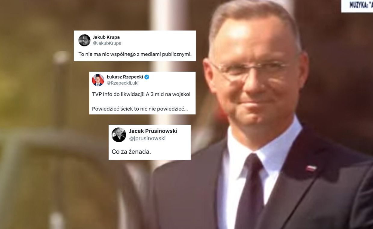 Fala komentarzy po materiale TVP Info