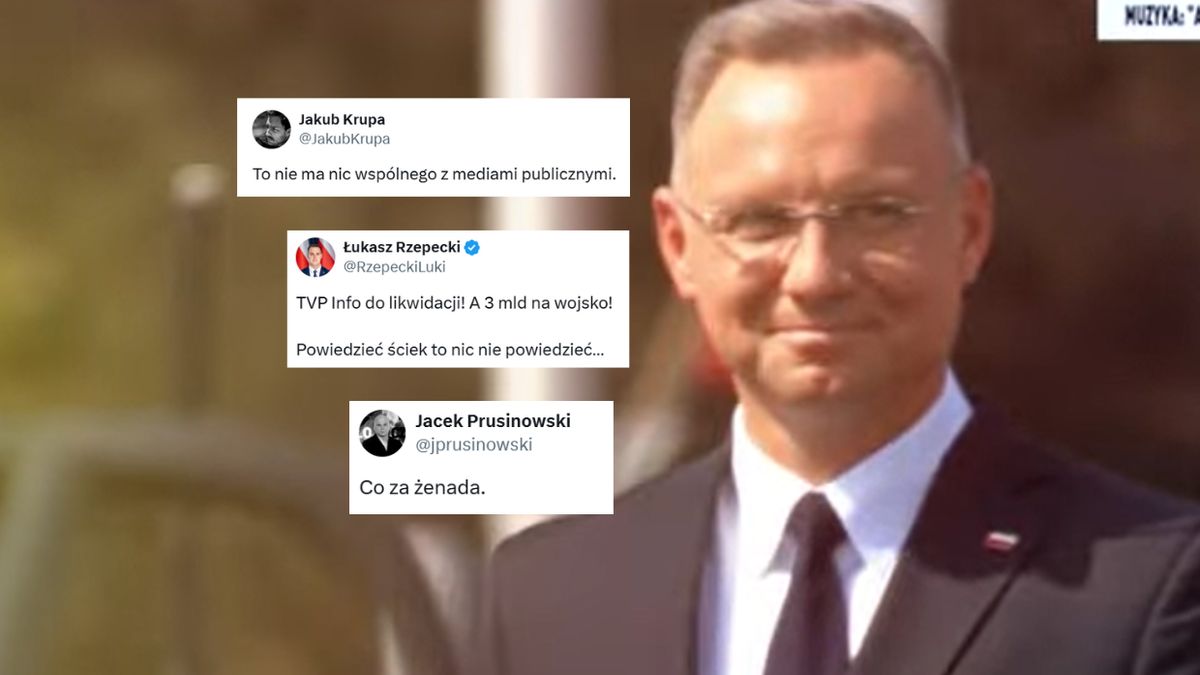 Fala komentarzy po materiale TVP Info