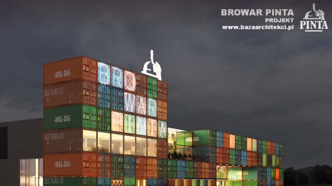 Kontenery sprawią, że budynek będzie przyciągał wzrok