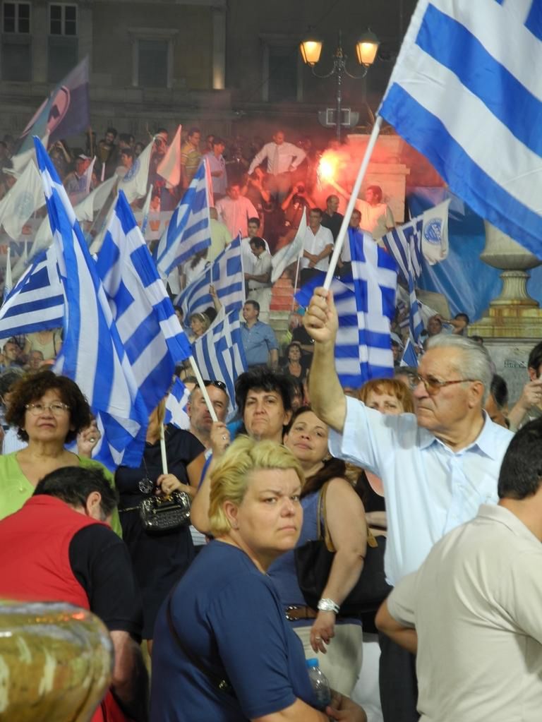 Protesty w Grecji. Tym razem na ulice wyszlo mundurowi