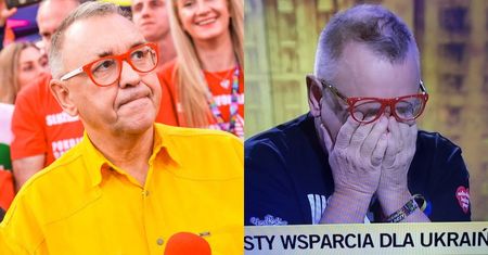 Jerzy Owsiak POPŁAKAŁ SIĘ na wizji, mówiąc o pomocy Polaków dla Ukraińców. "Dzisiaj jeden z kolegów z WOŚP wysłał im SMS-a, a oni..."