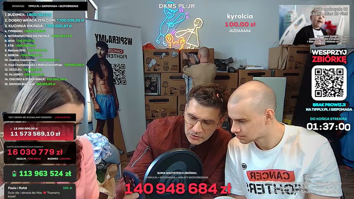 Paweł Marchewka wraz z żoną połączyli się na streamie