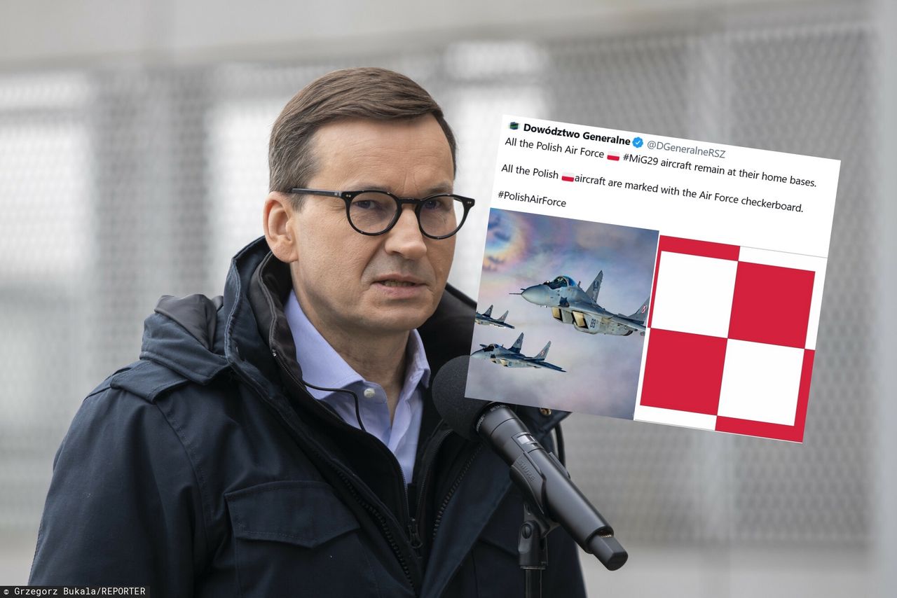 Strona polska stanowczo dementuje, że może wysłać do Ukrainy samoloty bojowe