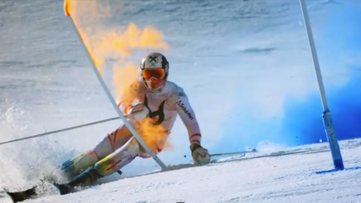 Kolorowy, chłodny i inspirujący klip narciarski 1