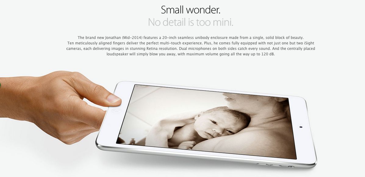 Noworodek w formie iPada: były pracownik Apple'a tak reklamował swojego syna
