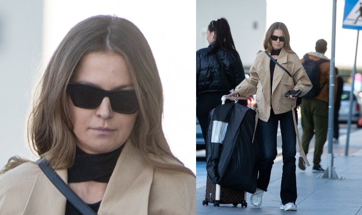 Anna Lewandowska paraduje na lotnisku z walizką Louis Vuitton za ponad 11 tysięcy złotych