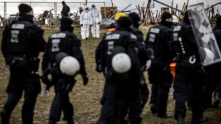 Niemiecka policja w Lützerath