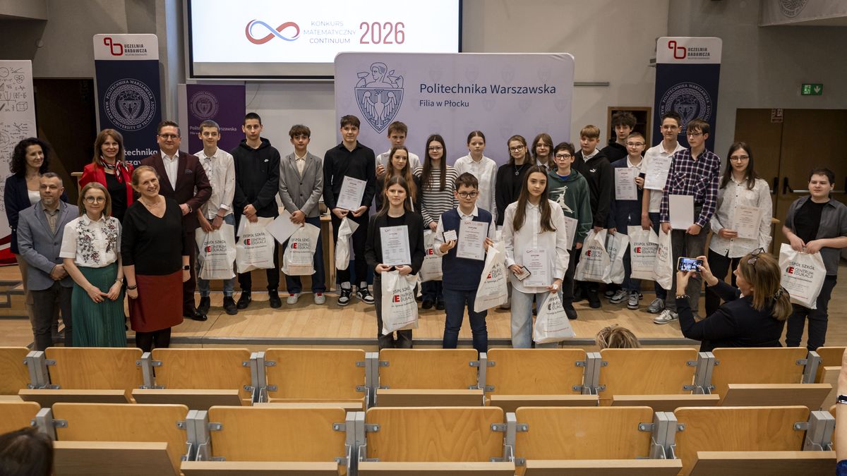 Płocczanie Laureatami Ogólnopolskiego Konkursu Matematycznego 