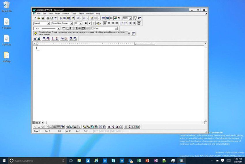 Stareńki Word na najnowszym Windowsie działa bez zarzutu