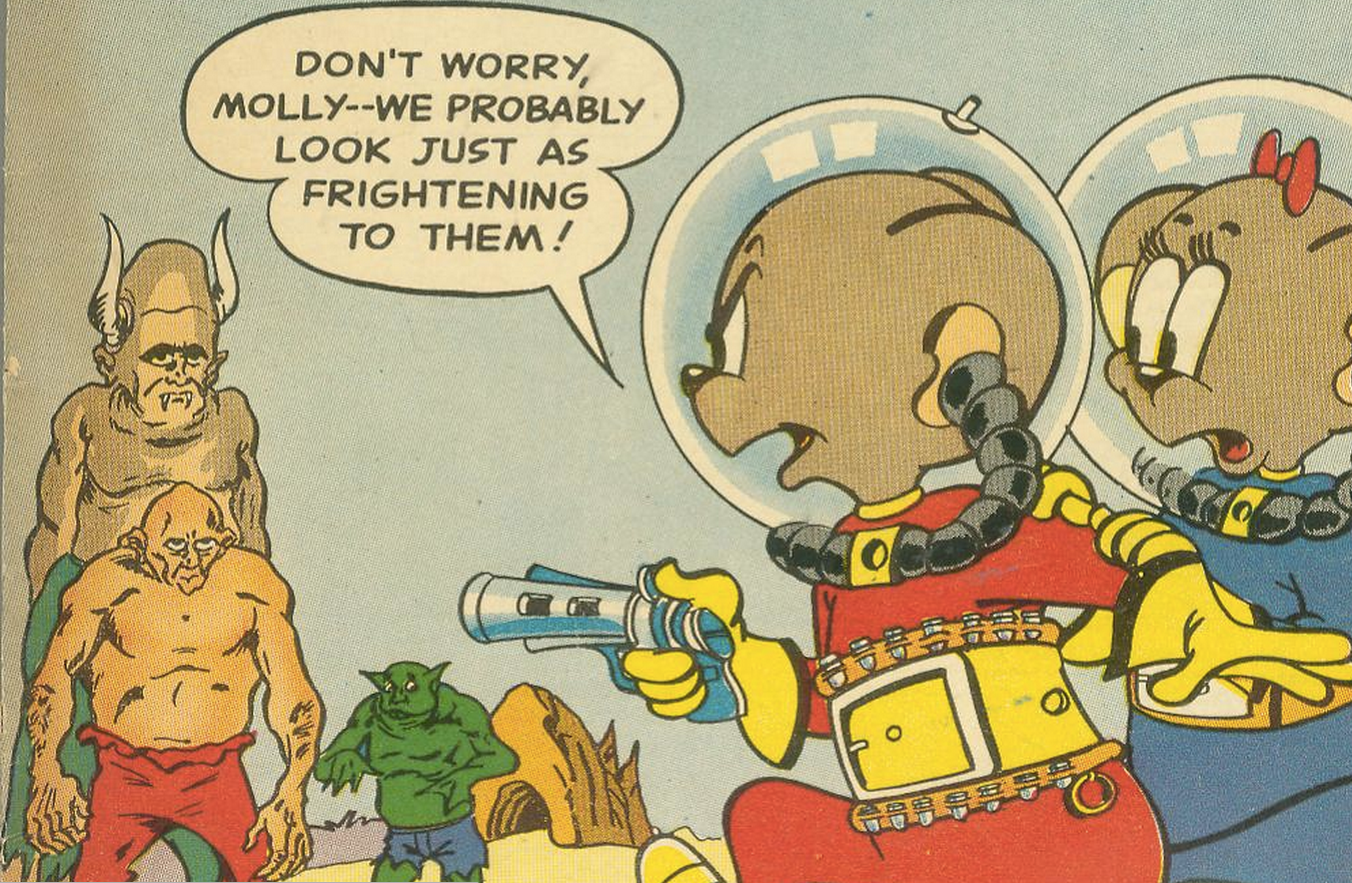 Fragment okładki „Space Mouse”, Avon Comics