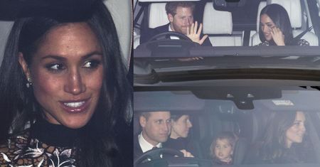 Meghan, Harry, Kate i William wracają ze świątecznego spotkania z królową (ZDJĘCIA)