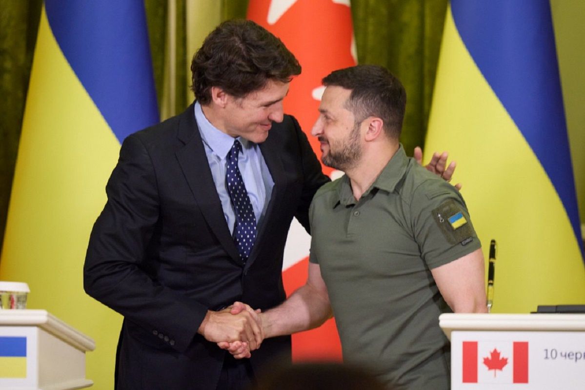 Justin Trudeau assured Volodymyr Zelensky of Canada's support