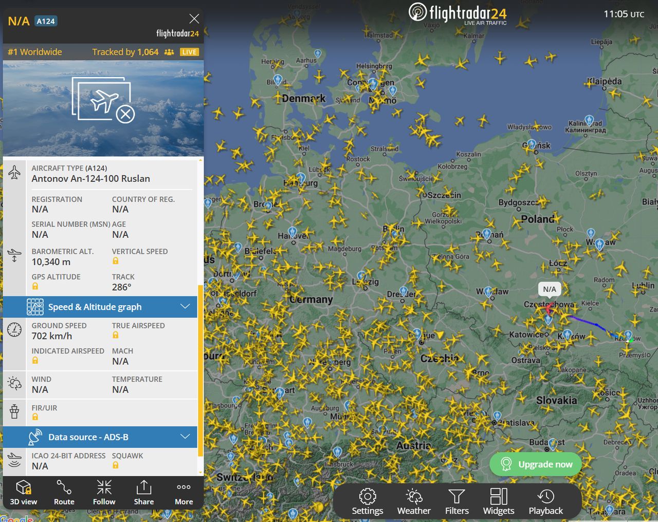 Antonov An-124 wystartował z Polski