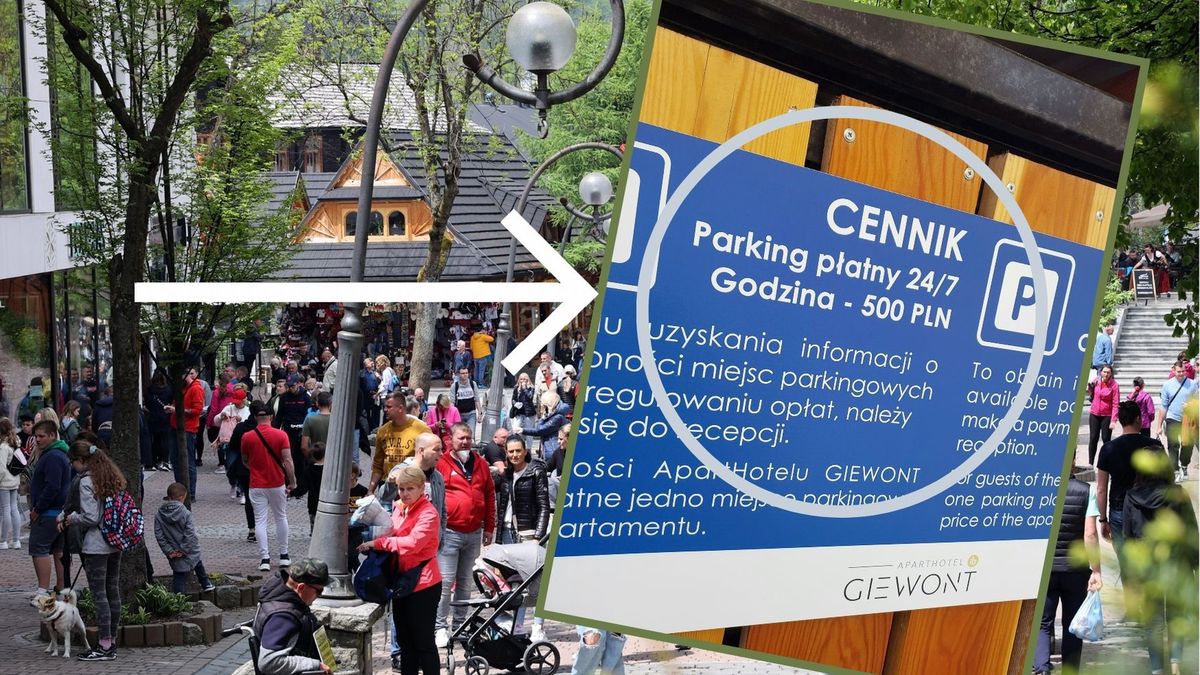 Cena za parking na Krupówkach powala