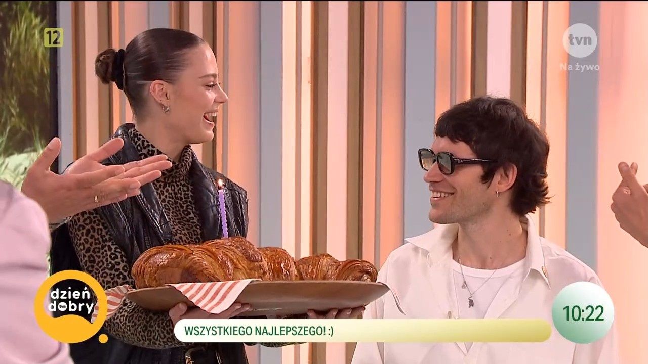 Kasia Sawczuk uraczyła ukochanego wielkim croissantem