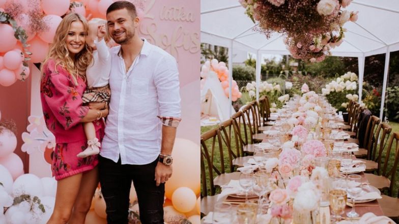 Karol Linetty i Wioletta Kanafa pokazali zdjęcia z drugich urodzin córki