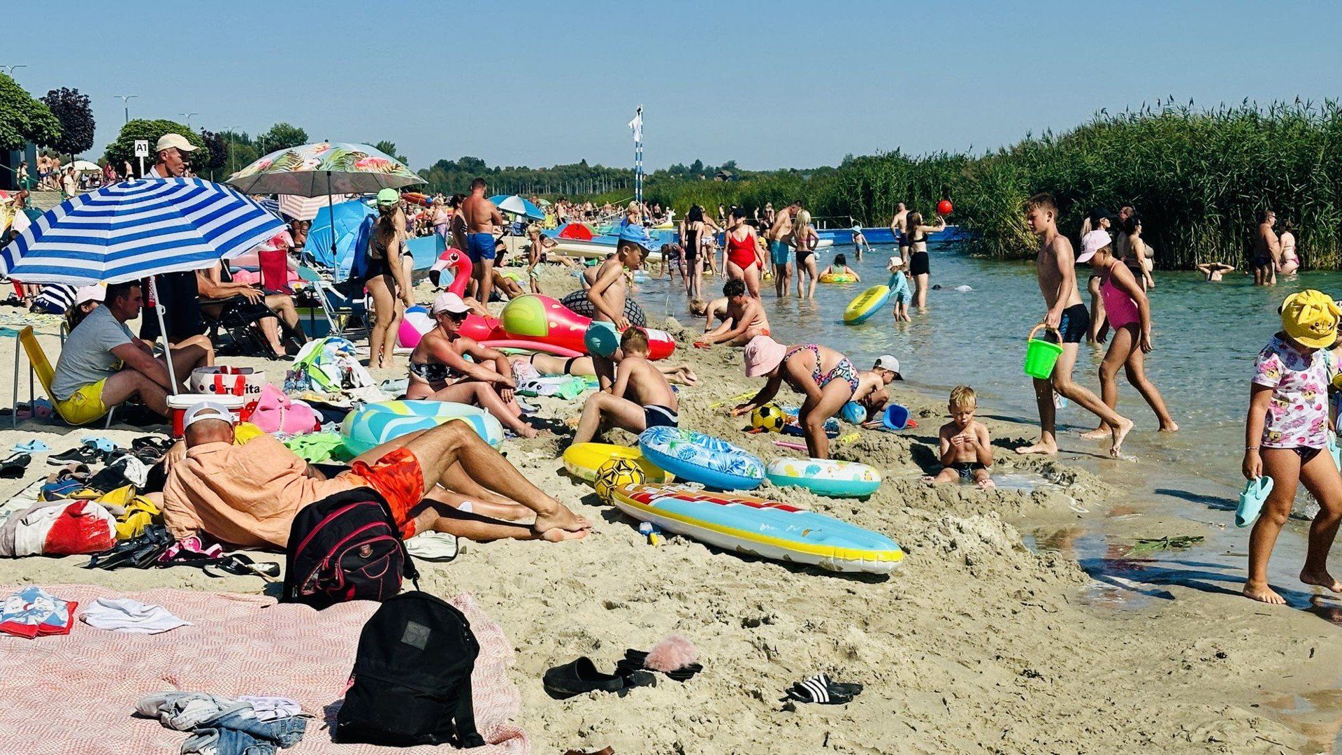 Wypoczynek nad Jeziorem Tarnobrzeskim w środę, 13 sierpnia
