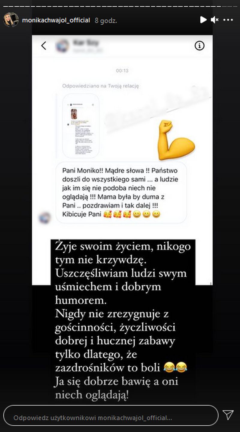 Monika Chwajoł tłumaczy się z hucznej komunii córki