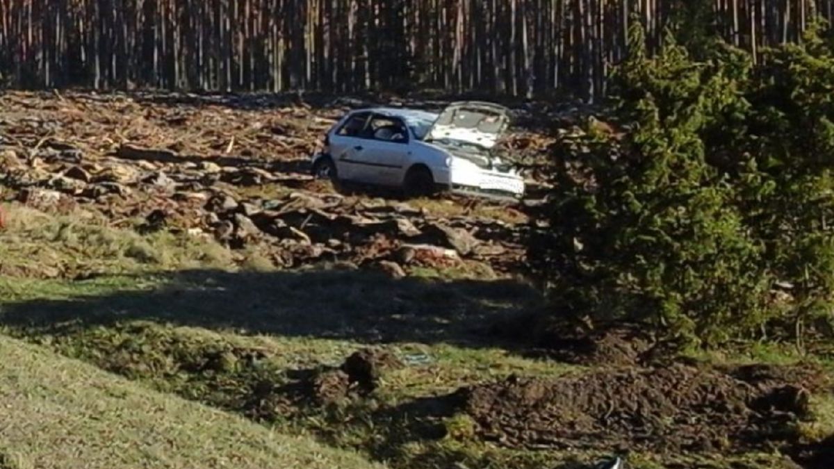 Nietypowy wypadek w Chojnicach. Kobieta nie zauważyła drewna