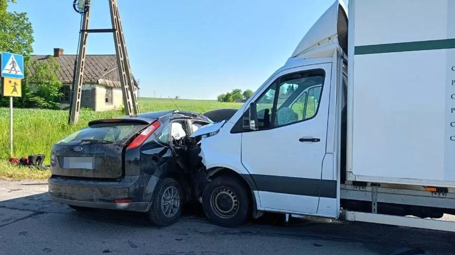 Wypadek w miejscowości Płonka