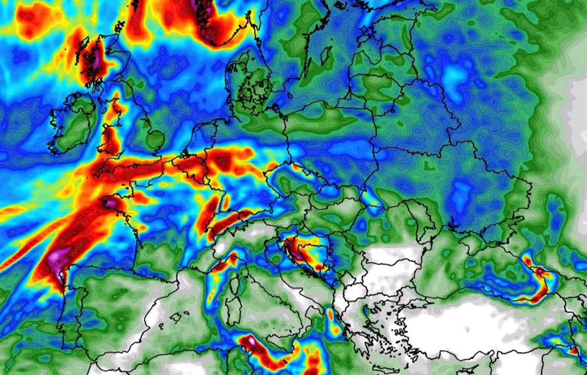 Pogoda w święta. Duże zmiany. Jest szansa na śnieg (wxcharts.com)