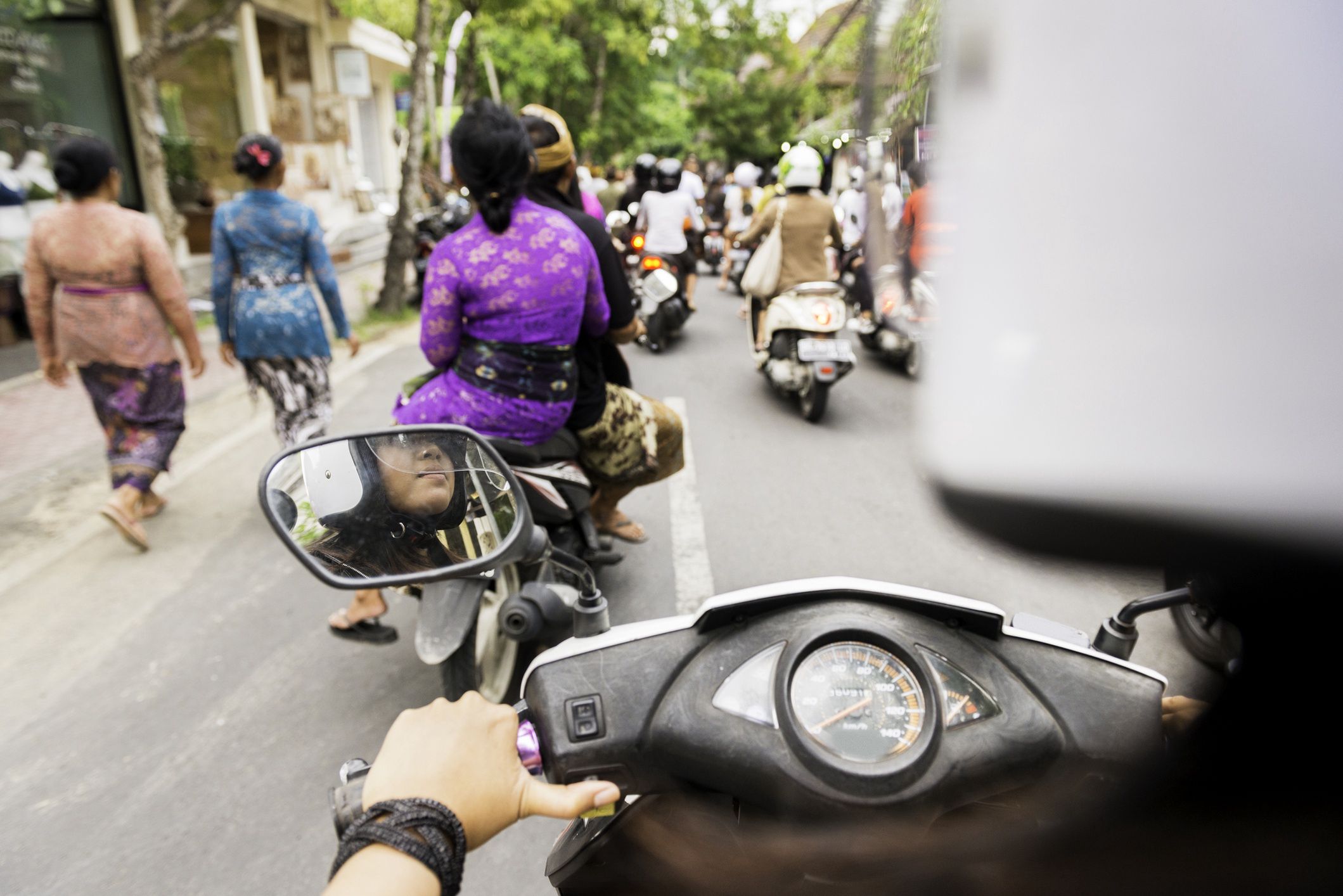 Motocykl jest najpopularniejszym środkiem lokomocji na Bali