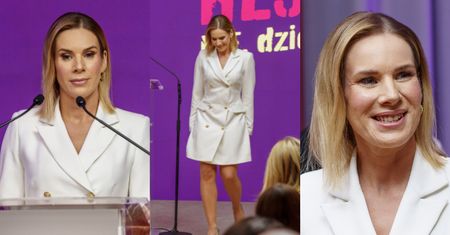 Marta Nawrocka odsłania nogi w białej kreacji i walczy z hejtem: "Nie pozwolimy na to, aby atakowano dzieci, jak naszą córkę Kasię" (ZDJĘCIA)