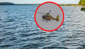 Lądował śmigłowiec LPR. Dramat nad wodą