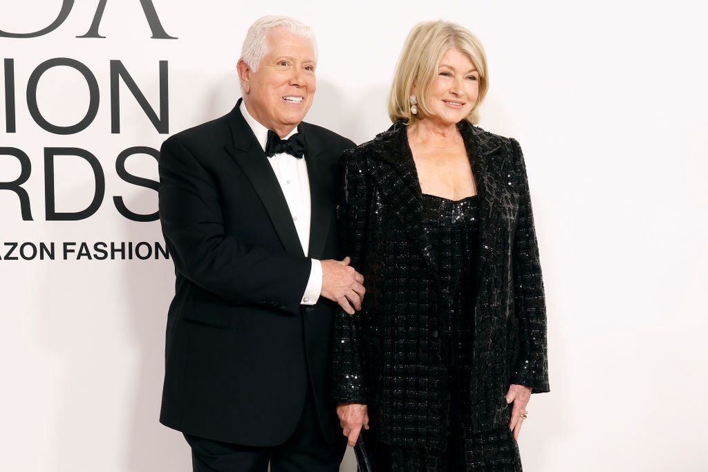 Martha Stewart and designer Dennis Basso at the CFDA Fashion Awards gala