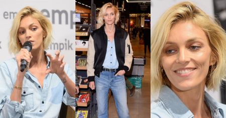 Zmęczona Anja Rubik promuje książkę swojego autorstwa